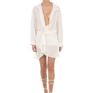 Women's White 'la Tunique Bahia' Cotton Dress
